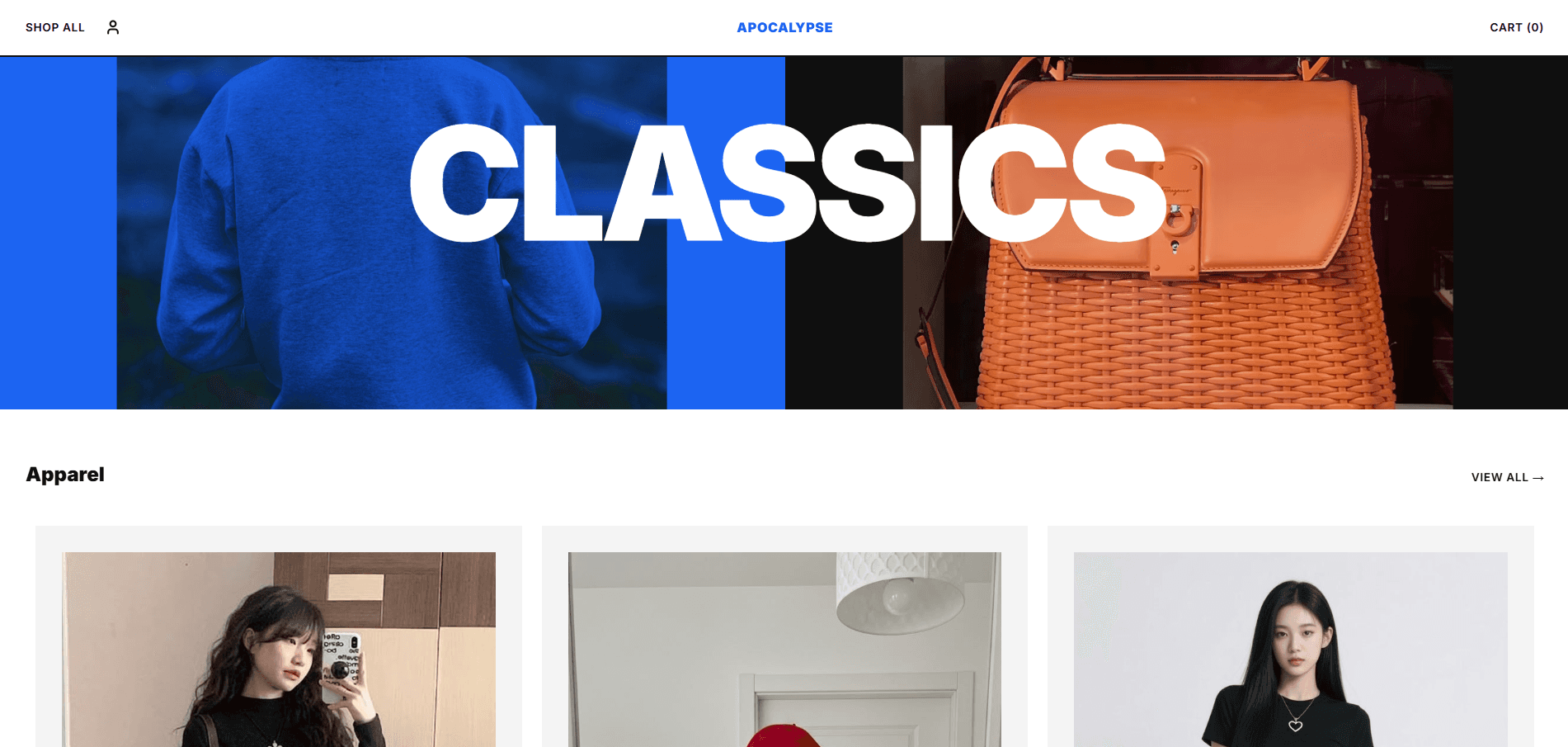 Ecommerce Fashion Clothes Website